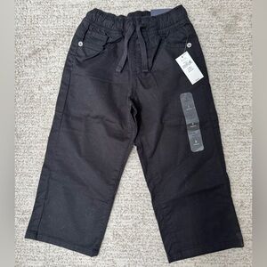 Baby Gap toddler black drawstring pants, size 2